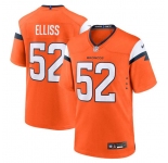 Men's Denver Broncos #52 Jonah Elliss Orange Vapor Limited Football Stitched Game Jersey