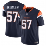 Men's Denver Broncos #57 Dre Greenlaw Navy 2025 F.U.S.E. Alternate Vapor Limited Football Stitched Jersey