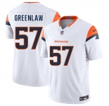 Men's Denver Broncos #57 Dre Greenlaw White 2025 F.U.S.E. Vapor Limited Football Stitched Jersey