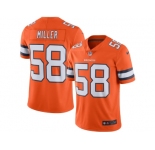 Men's Denver Broncos #58 Von Miller Nike Orange Color Rush Limited Jersey