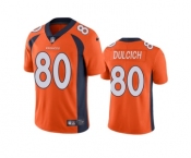 Men's Denver Broncos #80 Greg Dulcich Oraange Vapor Untouchable Stitched Jersey
