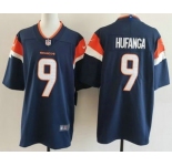 Men's Denver Broncos #9 Talanoa Hufanga Limited Navy Vapor Jersey