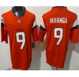 Men's Denver Broncos #9 Talanoa Hufanga Limited Orange FUSE Vapor Jersey
