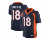 Men's Nike Denver Broncos #18 Peyton Manning Vapor Untouchable Limited Navy Blue Alternate NFL Jersey