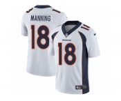 Men's Nike Denver Broncos #18 Peyton Manning Vapor Untouchable Limited White NFL Jersey
