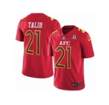Men's Nike Denver Broncos #21 Aqib Talib Limited Red 2017 Pro Bowl NFL Jersey