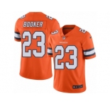 Men's Nike Denver Broncos #23 Devontae Booker Limited Orange Rush NFL Jersey
