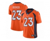 Men's Nike Denver Broncos #23 Devontae Booker Vapor Untouchable Limited Orange Team Color NFL Jersey