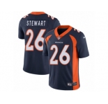 Men's Nike Denver Broncos #26 Darian Stewart Vapor Untouchable Limited Navy Blue Alternate NFL Jersey