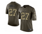 Men's Nike Denver Broncos #27 Brendan Langley Limited Green Salute to Service NFL Jersey