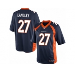 Men's Nike Denver Broncos #27 Brendan Langley Limited Navy Blue Alternate NFL Jersey