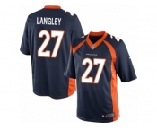 Men's Nike Denver Broncos #27 Brendan Langley Limited Navy Blue Alternate NFL Jersey