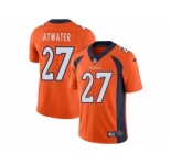 Men's Nike Denver Broncos #27 Steve Atwater Vapor Untouchable Limited Orange Team Color NFL Jersey