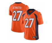Men's Nike Denver Broncos #27 Steve Atwater Vapor Untouchable Limited Orange Team Color NFL Jersey