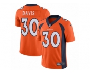 Men's Nike Denver Broncos #30 Terrell Davis Vapor Untouchable Limited Orange Team Color NFL Jersey
