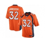 Men's Nike Denver Broncos #32 Andy Janovich Limited Orange Team Color NFL Jersey