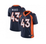 Men's Nike Denver Broncos #43 T.J. Ward Vapor Untouchable Limited Navy Blue Alternate NFL Jersey