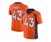 Men's Nike Denver Broncos #43 T.J. Ward Vapor Untouchable Limited Orange Team Color NFL Jersey