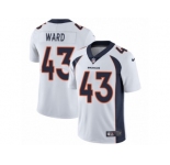 Men's Nike Denver Broncos #43 T.J. Ward Vapor Untouchable Limited White NFL Jersey