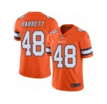 Men's Nike Denver Broncos #48 Shaquil Barrett Limited Orange Rush NFL Jersey
