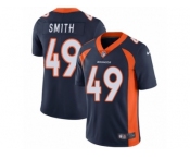 Men's Nike Denver Broncos #49 Dennis Smith Vapor Untouchable Limited Navy Blue Alternate NFL Jersey