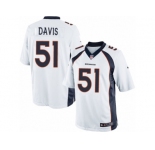 Men's Nike Denver Broncos #51 Todd Davis Limited White NFL Jersey