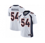 Men's Nike Denver Broncos #54 Brandon Marshall Vapor Untouchable Limited White NFL Jersey