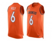 Men's Nike Denver Broncos #6 Chad Kelly Limited Orange Player Name & Number Tank Top NFL Jersey