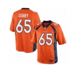 Men's Nike Denver Broncos #65 Ronald Leary Limited Orange Team Color NFL Jersey