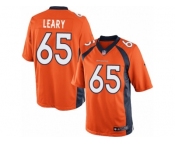 Men's Nike Denver Broncos #65 Ronald Leary Limited Orange Team Color NFL Jersey