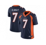Men's Nike Denver Broncos #7 John Elway Vapor Untouchable Limited Navy Blue Alternate NFL Jersey