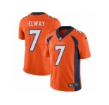 Men's Nike Denver Broncos #7 John Elway Vapor Untouchable Limited Orange Team Color NFL Jersey