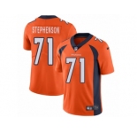 Men's Nike Denver Broncos #71 Donald Stephenson Vapor Untouchable Limited Orange Team Color NFL Jersey