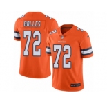 Men's Nike Denver Broncos #72 Garett Bolles Limited Orange Rush NFL Jersey
