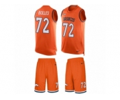 Men's Nike Denver Broncos #72 Garett Bolles Limited Orange Tank Top Suit NFL Jersey
