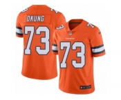 Men's Nike Denver Broncos #73 Russell Okung Limited Orange Rush NFL Jersey