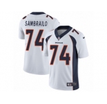 Men's Nike Denver Broncos #74 Ty Sambrailo Vapor Untouchable Limited White NFL Jersey
