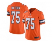 Men's Nike Denver Broncos #75 Menelik Watson Limited Orange Rush NFL Jersey