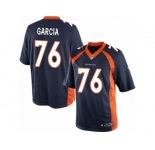 Men's Nike Denver Broncos #76 Max Garcia Limited Navy Blue Alternate NFL Jersey