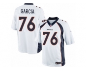Men's Nike Denver Broncos #76 Max Garcia Limited White NFL Jersey