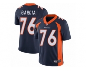 Men's Nike Denver Broncos #76 Max Garcia Vapor Untouchable Limited Navy Blue Alternate NFL Jersey