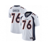 Men's Nike Denver Broncos #76 Max Garcia Vapor Untouchable Limited White NFL Jersey