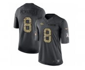 Men's Nike Denver Broncos #8 Brandon McManus Limited Black 2016 Salute to Service NFL Jersey