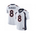Men's Nike Denver Broncos #8 Brandon McManus Vapor Untouchable Limited White NFL Jersey