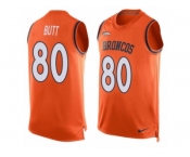 Men's Nike Denver Broncos #80 Jake Butt Limited Orange Player Name & Number Tank Top NFL Jersey