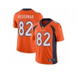 Men's Nike Denver Broncos #82 Jeff Heuerman Vapor Untouchable Limited Orange Team Color NFL Jersey