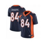 Men's Nike Denver Broncos #84 Shannon Sharpe Vapor Untouchable Limited Navy Blue Alternate NFL Jersey
