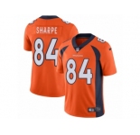Men's Nike Denver Broncos #84 Shannon Sharpe Vapor Untouchable Limited Orange Team Color NFL Jersey