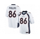 Men's Nike Denver Broncos #86 John Phillips Limited White NFL Jersey