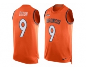 Men's Nike Denver Broncos #9 Riley Dixon Limited Orange Player Name & Number Tank Top NFL Jersey